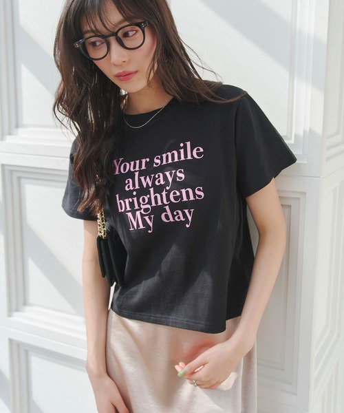 KOBE LETTUCE(コウベレタス)の「ロゴミニTシャツ(Tシャツ/カットソー・レディース・オフホワイト/グレー/ブラック・M)」の12枚目の写真