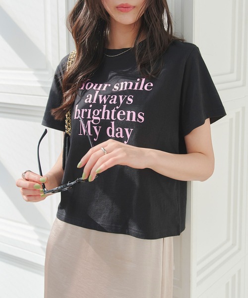 KOBE LETTUCE(コウベレタス)の「ロゴミニTシャツ(Tシャツ/カットソー・レディース・オフホワイト/グレー/ブラック・M)」の13枚目の写真