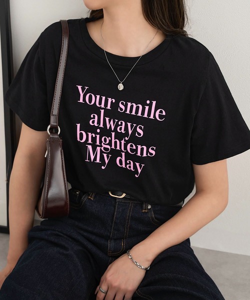 KOBE LETTUCE(コウベレタス)の「ロゴミニTシャツ(Tシャツ/カットソー・レディース・オフホワイト/グレー/ブラック・M)」の8枚目の写真