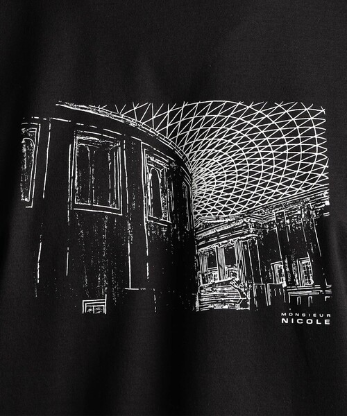 MONSIEUR NICOLE（ムッシュニコル）の「イラストプリントTシャツ（Tシャツ/カットソー・メンズ・ホワイト・L/M/XL）」の10枚目の写真