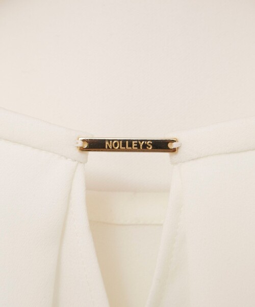 NOLLEY’S(ノーリーズ)の「【WEB限定】ウォッシャブルストレッチジョーゼットラッフル袖ブラウス(シャツ/ブラウス・レディース・オフホワイト/チャコールグレー/ブラウン/ネイビー・38)」の6枚目の写真