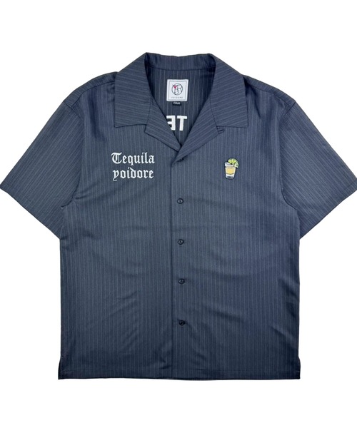 CORPUS SELECT(コーパストーキョー)の「【YOIDORE/酔いどれ】テキーラ ストライプ 半袖シャツ(シャツ/ブラウス・メンズ・ブラック/グレー/ベージュ・M/L/XL)」の8枚目の写真