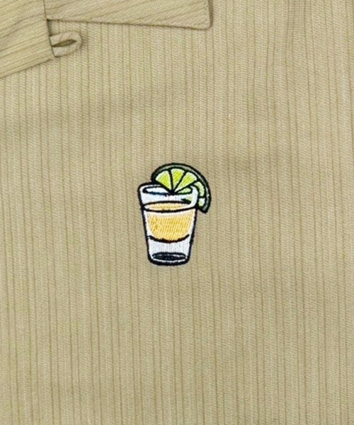 CORPUS SELECT(コーパストーキョー)の「【YOIDORE/酔いどれ】テキーラ ストライプ 半袖シャツ(シャツ/ブラウス・メンズ・ブラック/グレー/ベージュ・M/L/XL)」の22枚目の写真