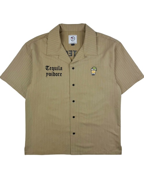 CORPUS SELECT(コーパストーキョー)の「【YOIDORE/酔いどれ】テキーラ ストライプ 半袖シャツ(シャツ/ブラウス・メンズ・ブラック/グレー/ベージュ・M/L/XL)」の12枚目の写真