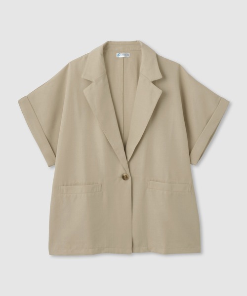 NAVY(ネイビー)の「【SARARI /サラリ】接触冷感 リネンライク シングルボタン 半袖 シャツジャケット(その他アウター・レディース・チャコールグレー/ベージュ・FREE)」の19枚目の写真