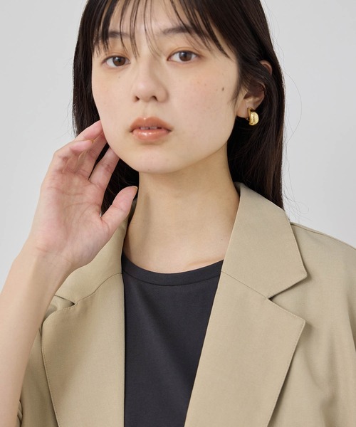 NAVY(ネイビー)の「【SARARI /サラリ】接触冷感 リネンライク シングルボタン 半袖 シャツジャケット(その他アウター・レディース・チャコールグレー/ベージュ・FREE)」の13枚目の写真