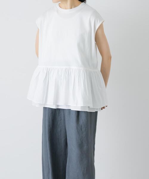 かぐれ(カグレ)の「裾フリルノースリーブインナーカットソー(Tシャツ/カットソー・レディース・オフホワイト・FREE)」の17枚目の写真