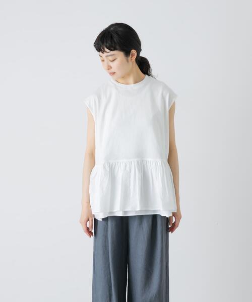 かぐれ(カグレ)の「裾フリルノースリーブインナーカットソー(Tシャツ/カットソー・レディース・オフホワイト・FREE)」の6枚目の写真