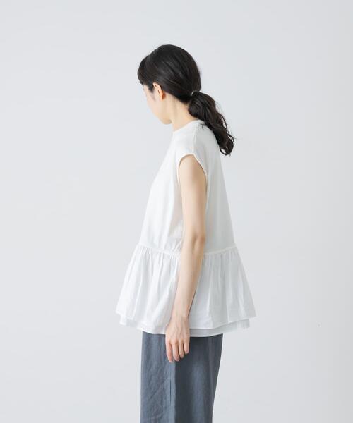 かぐれ(カグレ)の「裾フリルノースリーブインナーカットソー(Tシャツ/カットソー・レディース・オフホワイト・FREE)」の7枚目の写真