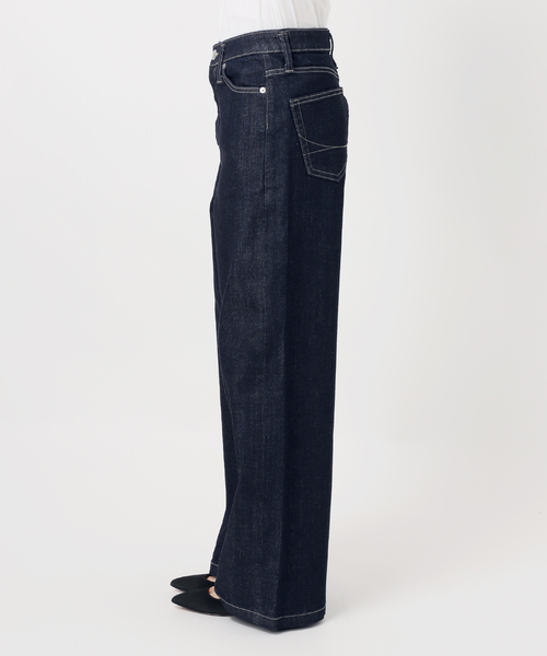 Spick & Span(スピックアンドスパン)の「《別注 / 追加》SOMETHING / サムシング NEW LISA WIDE*(デニムパンツ・レディース・サックスブルー/ネイビー・X-SMALL/SMALL/MEDIUM/LARGE)」の21枚目の写真