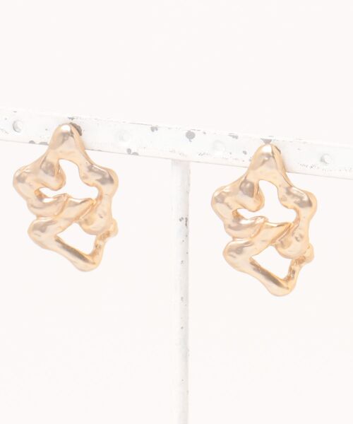 Scrap Book（スクラップブック）の「【Sea’ds mara】Nature motif small pierce（ピアス（両耳用）・レディース・シルバー/ゴールド・FREE）」の2枚目の写真