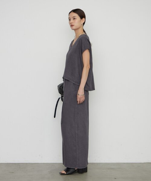 LOUNGEDRESS(ラウンジドレス)の「《セットアップ可》リヨセルプルオーバー(シャツ/ブラウス・レディース・ライトベージュ/ブラウン/チャコールグレー・FREE)」の8枚目の写真