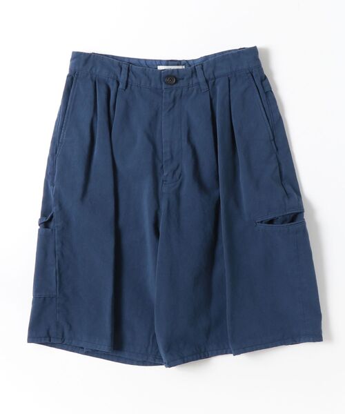 STUDIOUS(ステュディオス)の「【MATSUFUJI】Uneven Twill Short Trousers(その他パンツ・メンズ・ブルー/ブラック・2)」の2枚目の写真