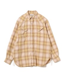 【イベント限定】【別注】REMI RELIEF / Check Western shirt Box Fit Beige