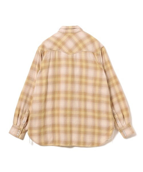 REMI RELIEF(レミレリーフ)の「【イベント限定】【別注】REMI RELIEF / Check Western shirt Box Fit Beige(シャツ/ブラウス・メンズ・ベージュ・XX-LARGE/X-LARGE/LARGE/MEDIUM/SMALL)」の5枚目の写真