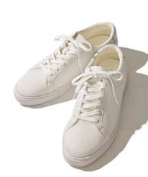TETE HOMME | 5.5cm ヒールアップ メッシュレザースニーカー / スタイルアップ メッシュレザーシューズ(スニーカー)