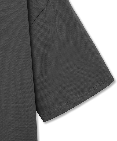 NOIRER（ノイア）の「ヘビーコットンオーバーサイズTシャツ（チャコール）（Tシャツ/カットソー・メンズ・その他・48/50）」の5枚目の写真