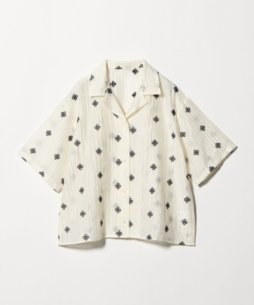 CITEN(シテン)の「<CITEN>フラワーシシュウシアーシャツ(シャツ/ブラウス・レディース・オフホワイト/ブラウン系・FREE)」の17枚目の写真
