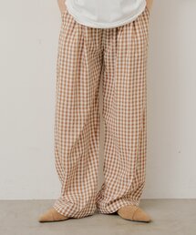 Kastane（カスタネ）の「【UNISEX/2サイズ/SETUP対応】ギンガムチェックスリーピングパンツ（その他パンツ）」