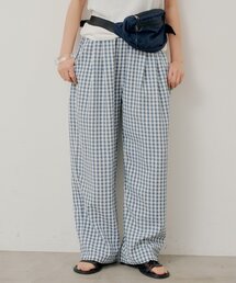 Kastane（カスタネ）の「【UNISEX/2サイズ/SETUP対応】ギンガムチェックスリーピングパンツ（その他パンツ）」