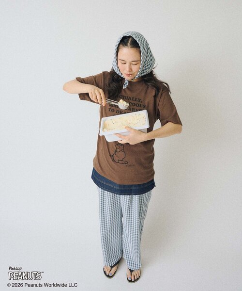 WHIMSIC（ウィムジック）の「【UNISEX/2サイズ/SETUP対応】ギンガムチェックスリーピングパンツ（その他パンツ・メンズ・ブルー/ブラック/キャメル・1/2）」の21枚目の写真