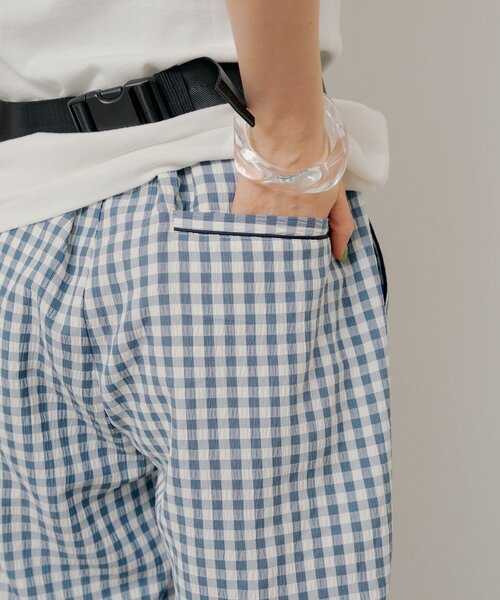 WHIMSIC（ウィムジック）の「【UNISEX/2サイズ/SETUP対応】ギンガムチェックスリーピングパンツ（その他パンツ・メンズ・ブルー/ブラック/キャメル・1/2）」の15枚目の写真