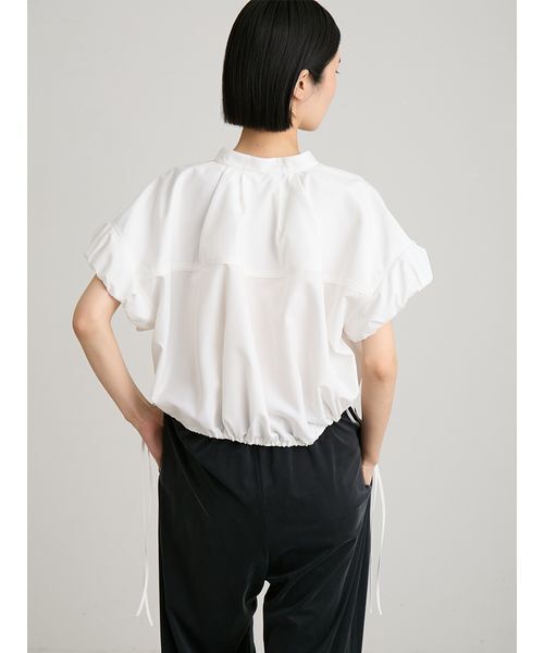 MIESROHE(ミースロエ)の「Lumishadeドロストショートシャツ(シャツ/ブラウス・レディース・ホワイト/イエロー/ブルー・F)」の12枚目の写真