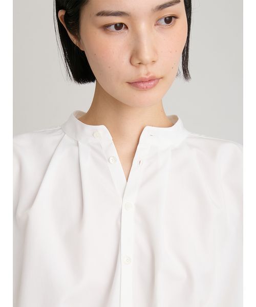 MIESROHE(ミースロエ)の「Lumishadeドロストショートシャツ(シャツ/ブラウス・レディース・ホワイト/イエロー/ブルー・F)」の13枚目の写真
