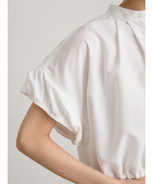 MIESROHE(ミースロエ)の「Lumishadeドロストショートシャツ(シャツ/ブラウス・レディース・ホワイト/イエロー/ブルー・F)」の14枚目の写真