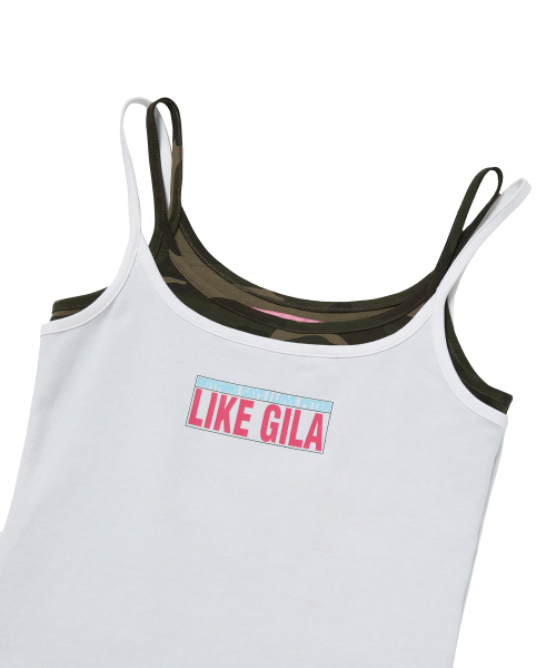 GILAARCHIVE(ギラアーカイブ)の「LAYERED BOX LOGO SLEEVELESS (CAMO)_WHITE(Tシャツ/カットソー・レディース・その他・FREE)」の7枚目の写真