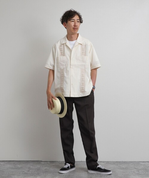 NOLLEY’S（ノーリーズ）の「クジラ刺繍 キューバシャツ 26SS（シャツ/ブラウス・メンズ・ブラック/ベージュ/アイボリー・M/L/S）」の17枚目の写真