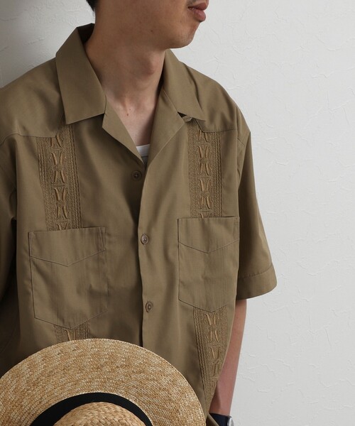 NOLLEY’S（ノーリーズ）の「クジラ刺繍 キューバシャツ 26SS（シャツ/ブラウス・メンズ・ブラック/ベージュ/アイボリー・M/L/S）」の22枚目の写真