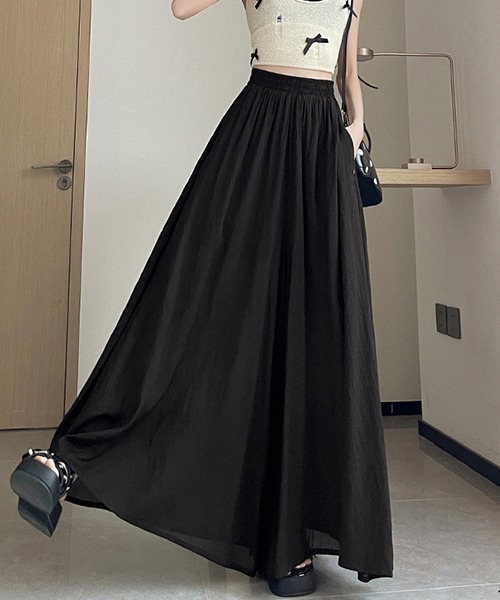 gossip!ロサンゼルス(ゴシップロサンゼルス)の「YUGA ロング丈ボリュームシルエットパンツ(その他パンツ・レディース・ピンク/ベージュ/ブラック・L/M)」の5枚目の写真
