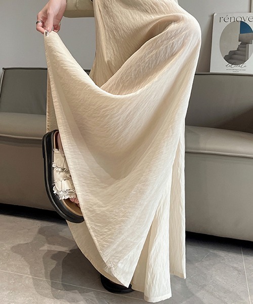 gossip!ロサンゼルス(ゴシップロサンゼルス)の「YUGA ロング丈ボリュームシルエットパンツ(その他パンツ・レディース・ピンク/ベージュ/ブラック・L/M)」の21枚目の写真