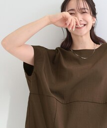 SHOO・LA・RUE | 【洗濯機可/セットアップ可】軽凛(かろりん) ひんやり切替コクーントップス(Tシャツ/カットソー)