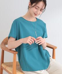 SHOO・LA・RUE | 【洗濯機可/セットアップ可】軽凛(かろりん) ひんやり切替コクーントップス(Tシャツ/カットソー)