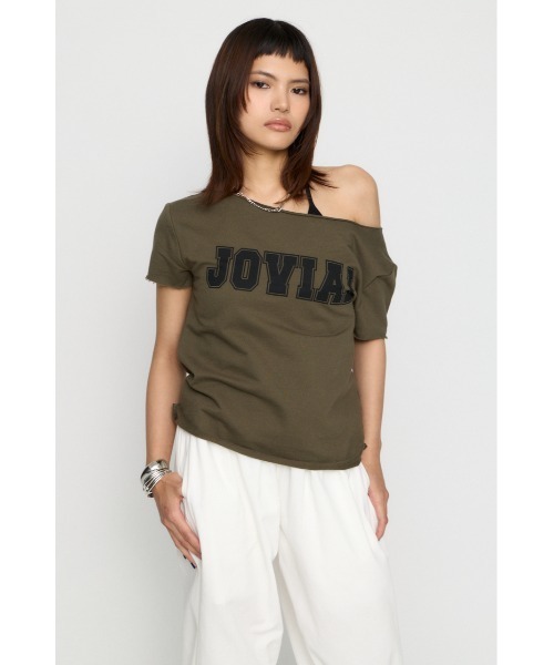 LAGUA GEM(ラグアジェム)の「LOOSEY PRINT CUT トップス(Tシャツ/カットソー・レディース・アイボリー/カーキ/杢グレー・FREE)」の15枚目の写真