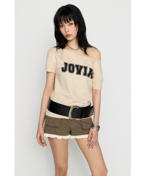 LAGUA GEM(ラグアジェム)の「LOOSEY PRINT CUT トップス(Tシャツ/カットソー・レディース・アイボリー/カーキ/杢グレー・FREE)」の20枚目の写真