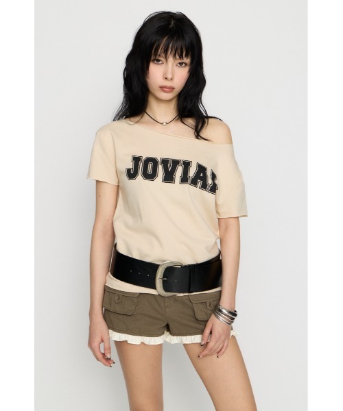 LAGUA GEM(ラグアジェム)の「LOOSEY PRINT CUT トップス(Tシャツ/カットソー・レディース・アイボリー/カーキ/杢グレー・FREE)」の19枚目の写真