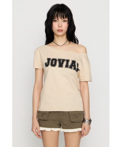 LAGUA GEM(ラグアジェム)の「LOOSEY PRINT CUT トップス(Tシャツ/カットソー・レディース・アイボリー/カーキ/杢グレー・FREE)」の17枚目の写真