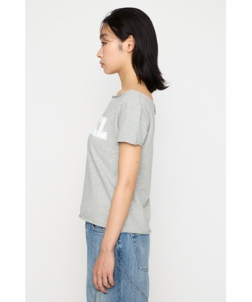 LAGUA GEM(ラグアジェム)の「LOOSEY PRINT CUT トップス(Tシャツ/カットソー・レディース・アイボリー/カーキ/杢グレー・FREE)」の7枚目の写真