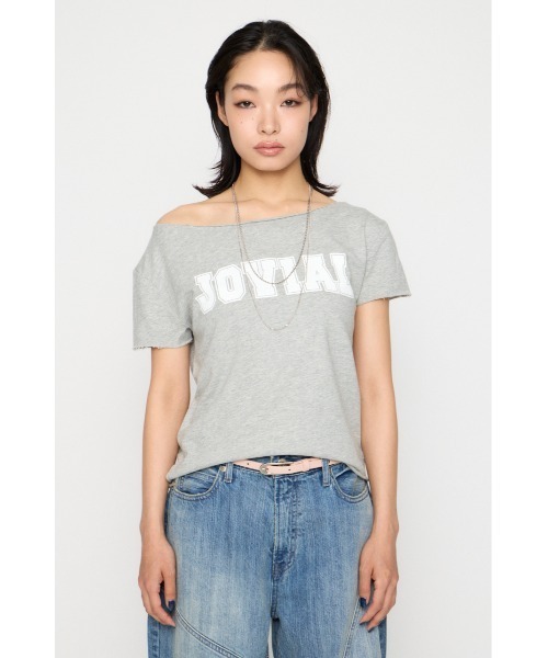 LAGUA GEM(ラグアジェム)の「LOOSEY PRINT CUT トップス(Tシャツ/カットソー・レディース・アイボリー/カーキ/杢グレー・FREE)」の12枚目の写真
