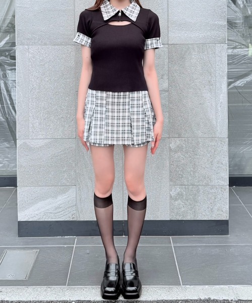 NOMAE（ノーマエ）の「【セットアップ対応】チェックボックスプリーツスカート（スカート・レディース・ホワイト系その他/グレー系その他/ベージュ系その他・FREE）」の11枚目の写真