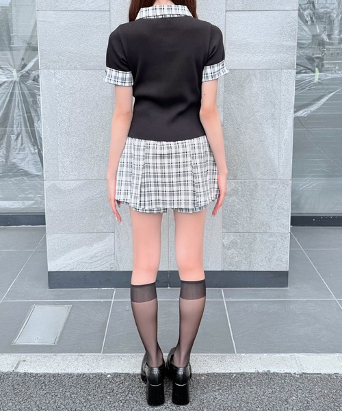 NOMAE（ノーマエ）の「【セットアップ対応】チェックボックスプリーツスカート（スカート・レディース・ホワイト系その他/グレー系その他/ベージュ系その他・FREE）」の10枚目の写真