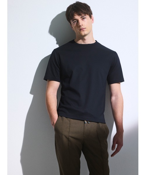 AOURE(アウール)の「【汗染み軽減】【接触冷感】A PACK FUNCTION TEE(Tシャツ/カットソー・メンズ・ブラック/ライトグレー/グレー/ベージュ/ホワイト・X-LARGE/SMALL/LARGE/MEDIUM)」の2枚目の写真