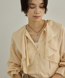 SALON adam et rope' | 【WEB限定】ライトデニムフリルカラーシャツ(シャツ/ブラウス)