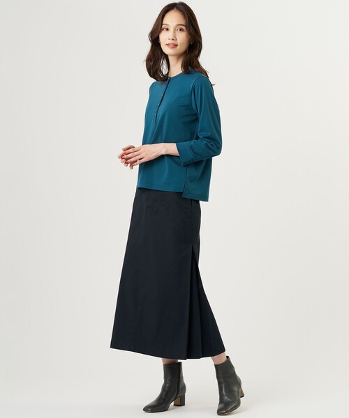 J.PRESS(ジェイプレス)の「20チノストレッチ スカート(スカート・レディース・ネイビー系/カーキ系/ベージュ系・T13/T15/T17)」の12枚目の写真