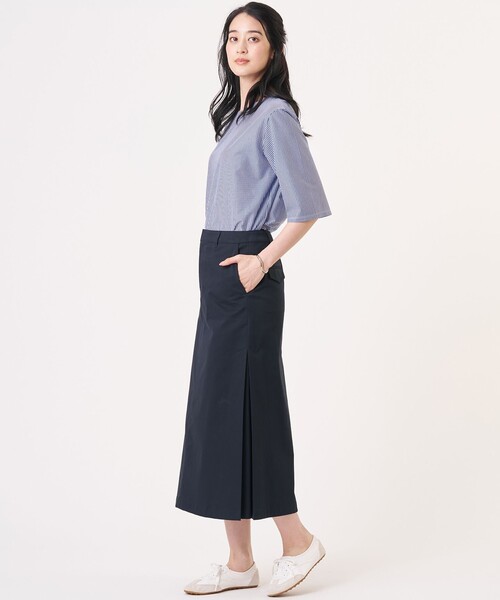 J.PRESS(ジェイプレス)の「20チノストレッチ スカート(スカート・レディース・ネイビー系/カーキ系/ベージュ系・T13/T15/T17)」の14枚目の写真