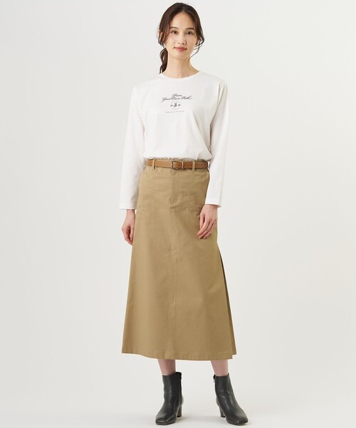 J.PRESS(ジェイプレス)の「20チノストレッチ スカート(スカート・レディース・ネイビー系/カーキ系/ベージュ系・T13/T15/T17)」の15枚目の写真