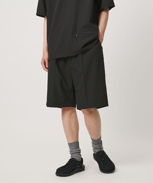 UNITED ARROWS(ユナイテッドアローズ)の「DotAir ドットエア オールギャザー ワイド ショーツ 吸水速乾 タテストレッチ(その他パンツ・メンズ・ブラック/ダークブラウン・L/M/S)」の9枚目の写真